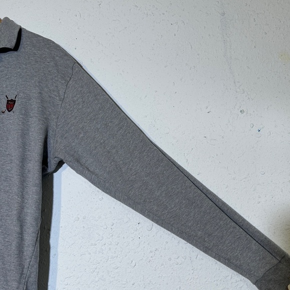 Polo Golf Ralph Lauren Gray Long Sleeve Polo Shirt Size Large Men - Picture 4 of 16
